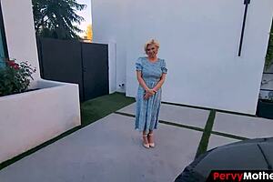 classy stepmother strips for stepson visual orgasm