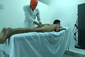 Whore Patient Seduces Doctor Into Fucking Instead of Massage in Hospital Casting