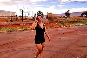 Luna Oliveira Surprises Stepson Vagninho with Outdoor Anal Creampie