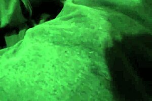 He leaves a huge creampie in his wife's pussy after ball licking and fucking