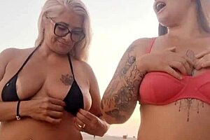 i talked dirty on beach, then deflowered young guy with friend.