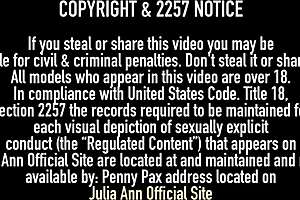 Julia Ann enjoys her dildo session privately