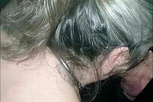 Slave milf at gloryhole receives facial