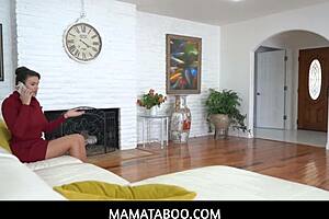 Milf stepmom Penny Barber makes up with stepson intimately.