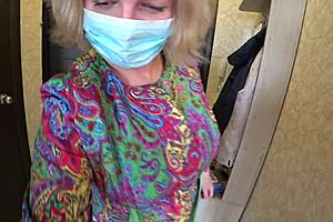 I came to visit my girlfriend and she FUCKED me with a STRAPON MILF in white panties DOGGYSTYLE shaking a BIG BUTT!