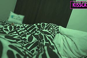 Step Mom Helps Step Son In Shared Bed, Taboo Fantasy Turns Real, Fills Pussy With Cum