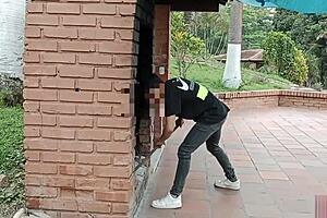 Outdoor sex with horny stepsiblings.