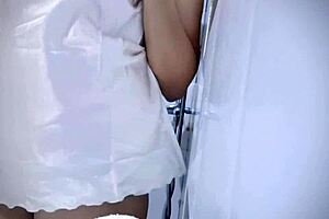 Chubby babe's tits play leads to wet pussy.