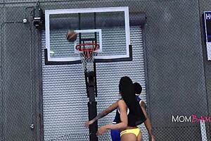 fit ebony milf dunks balls in holes - jayne doh lawson jones
