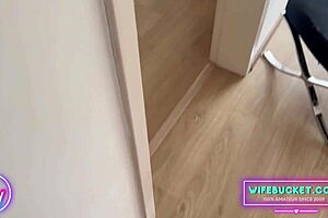 amateur milfs by wifebucket - caught my step-sister to fuck her hubby in my parents bedroom 😱