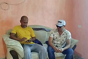 Husband pays debt with wife's big ass in real homemade sex.