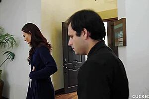Aidra cucks husband for rough fuck