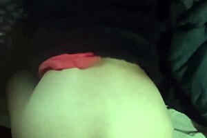 Mature 50-year-old bent over in bedroom