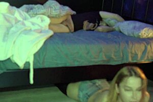 Shares Bed With Stepmom While Stepsister Hides Under Bed
