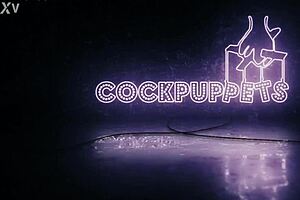 Lily Kinks dominates with cock puppets and deepthroat action.