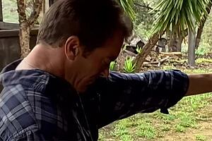 Busty Julie Meadows got fucked in her tight ass on the bed