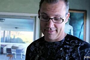 loser cuckold husband watches cougar wife get fucked by big black cock boy