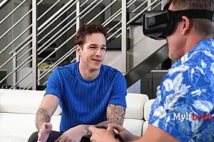 Step mom and son explore while dad is lost