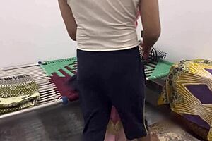 Pregnant Desi Stepmom Fucked in Ass and Pussy by Servant