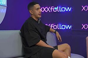 Hot interview ends in wild threesome latina milf subdued by maxx betancur and mercilessly kissed by the presenter 🔥