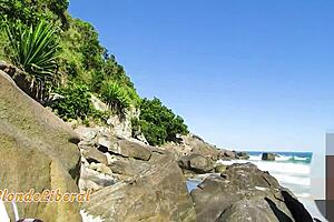 Blonde Slut Blows Stranger on Beach