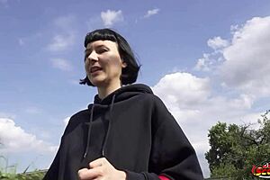 German Scout Picks Up Tall Skinny French Girl Delfine Dahlia for Casting Fuck