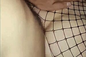 Skinny mature wife films with husband.