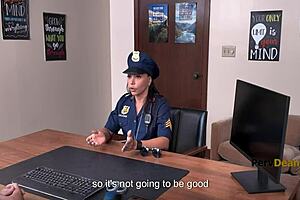 i'm the cop getting a reality check from brandy salazar at the office, oops i mean desk.