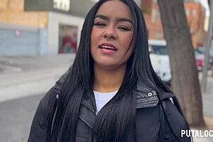 Putalocura - pillada a la venezolana culona ambar bunny termina con un rico creampie