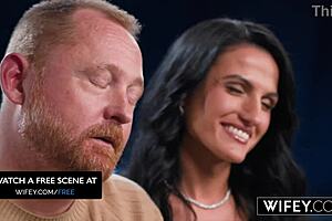 ridley, ride christian's cock like a pro, you hotwife milf?