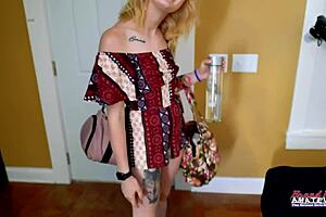 Petite blonde bonnie wolf deepthroats and masturbates with toys in this pov scene! 😍