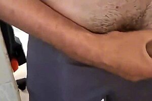 stepmom spied masturbating in kitchen