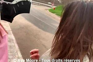 Want to see Ava Moore filming a trucker's balls in his cabin with Glory?