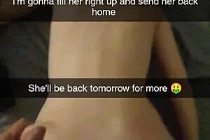 Cheating Milf Wife Bred And Creampied On Snapchat 😈