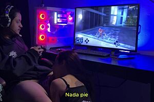 wife competing against spider-man game