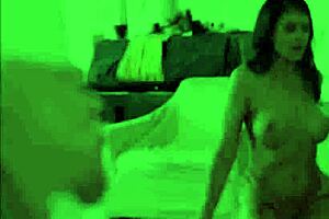 Hot stepmom takes both stepsons big cocks in family threesome pov