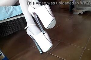 Preview of Beautiful Long Legs and Passion for Pantyhose and High Heels