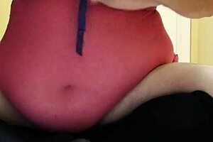 chubby fox solo playing with buttplug and cum lube