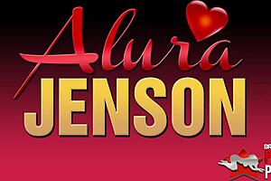 Alura Jenson, the hot cock-fiend, gets dominated by a muscular guy close up.