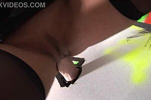 Does Sabrina frequent the glory hole for anal fingering, deepthroat, and getting her shaved pussy licked?