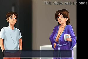 stepmom and son in summertime saga blowjob scene