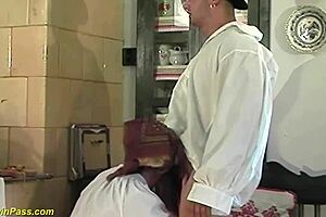 Ugly Farmer Grandma Gets Rough Ass Fuck.