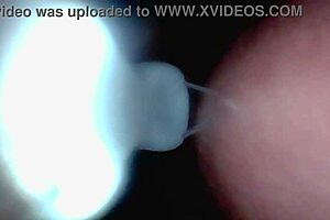 Wow! Endoscope Camera Captures Huge Cock Ejaculation Moment In Pov!