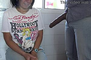 African Boss Tells Turkish Milf To Suck Big Black Cock For Money!