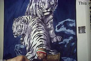 Behind the scenes, glasses cam big breast brunette babe feels the italian pound machine in her first porn video.