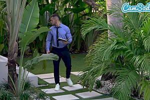 Milf wife busted masturbating gets pussy pounded