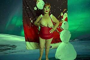 granny carmen claus loves sucking lead elf cock