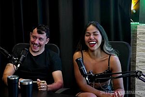 Bia Hot, are you humiliating your blonde partner in this swingers interview?