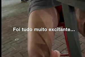 exibi��o e pirocada dentro do carro com f�