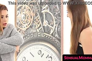 sensualmomma com - watch the luscious stepmom seduce and eat the 18yo dykes pussy with desire